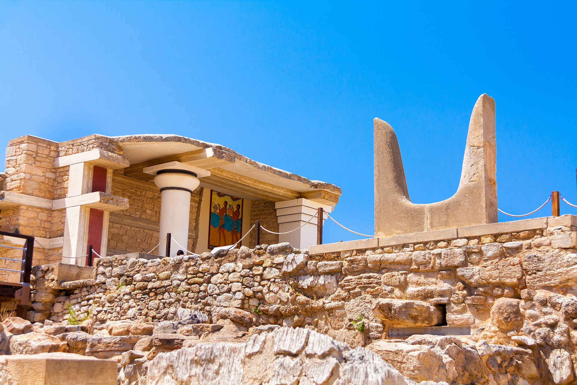 The ancient ruins of Knossos