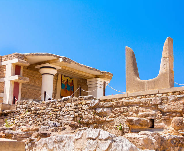The ancient ruins of Knossos