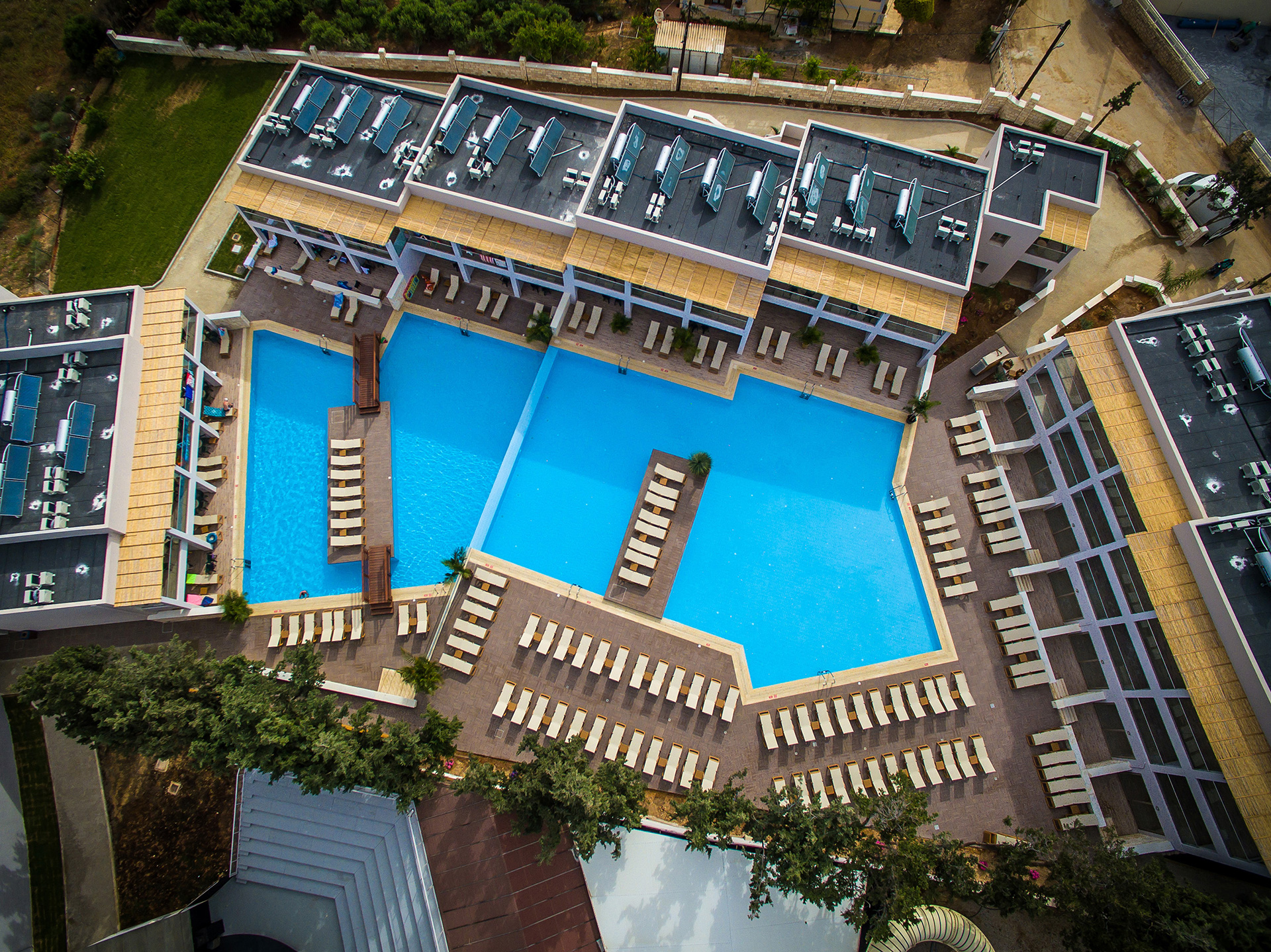 Gouves Park suites pool area view from above