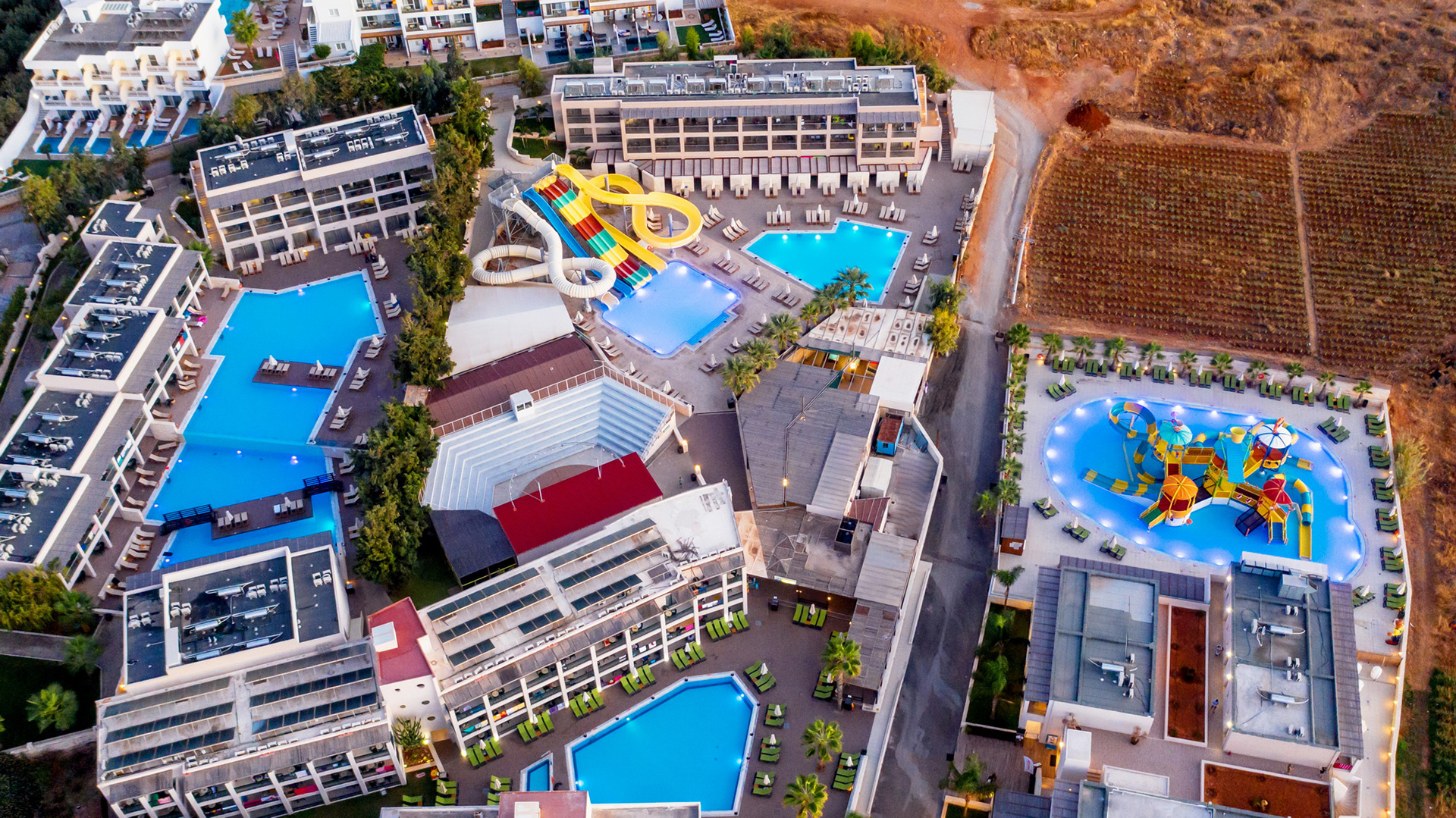 Gouves Park resort panoramic view