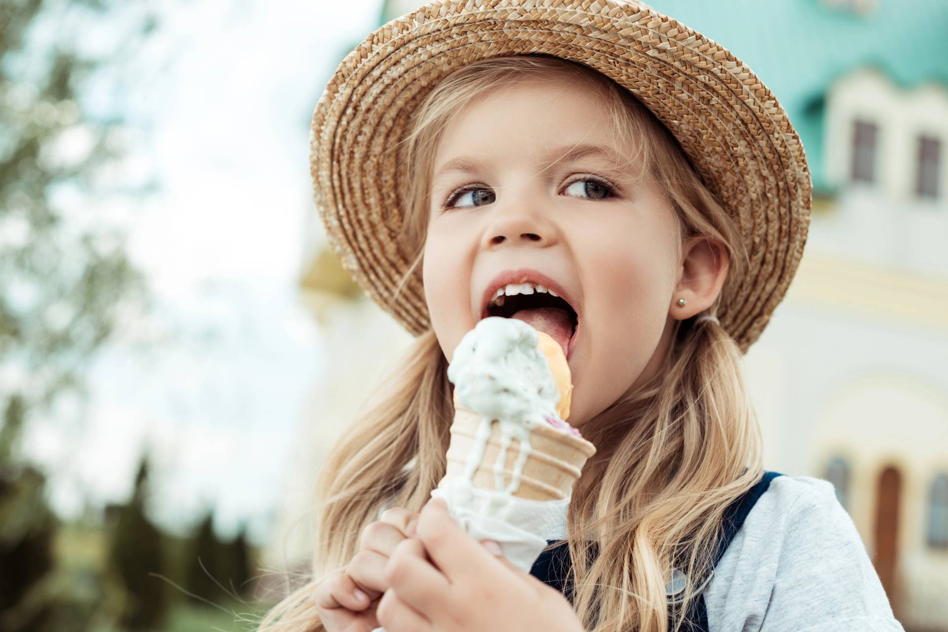 Girl Eating Icecream